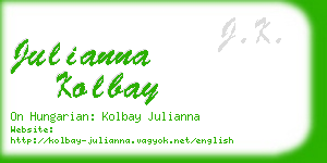 julianna kolbay business card